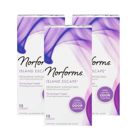 Norforms empaque frontal Island Escape mostrando presentación y beneficio fresco