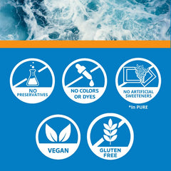 NormaLyte Pure, estuche de 6 sobres, hidratación portátil.