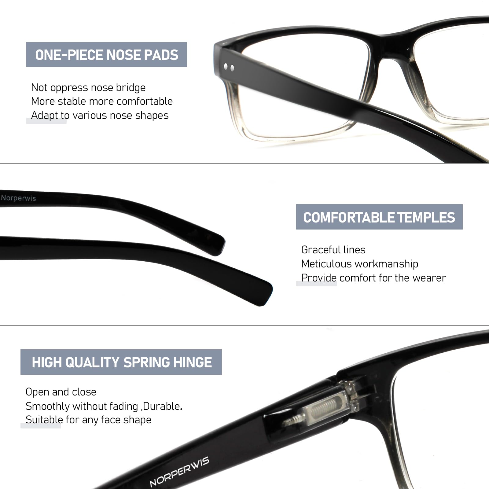 NORPERWIS gafas guardadas en funda blanda que protege de rayones