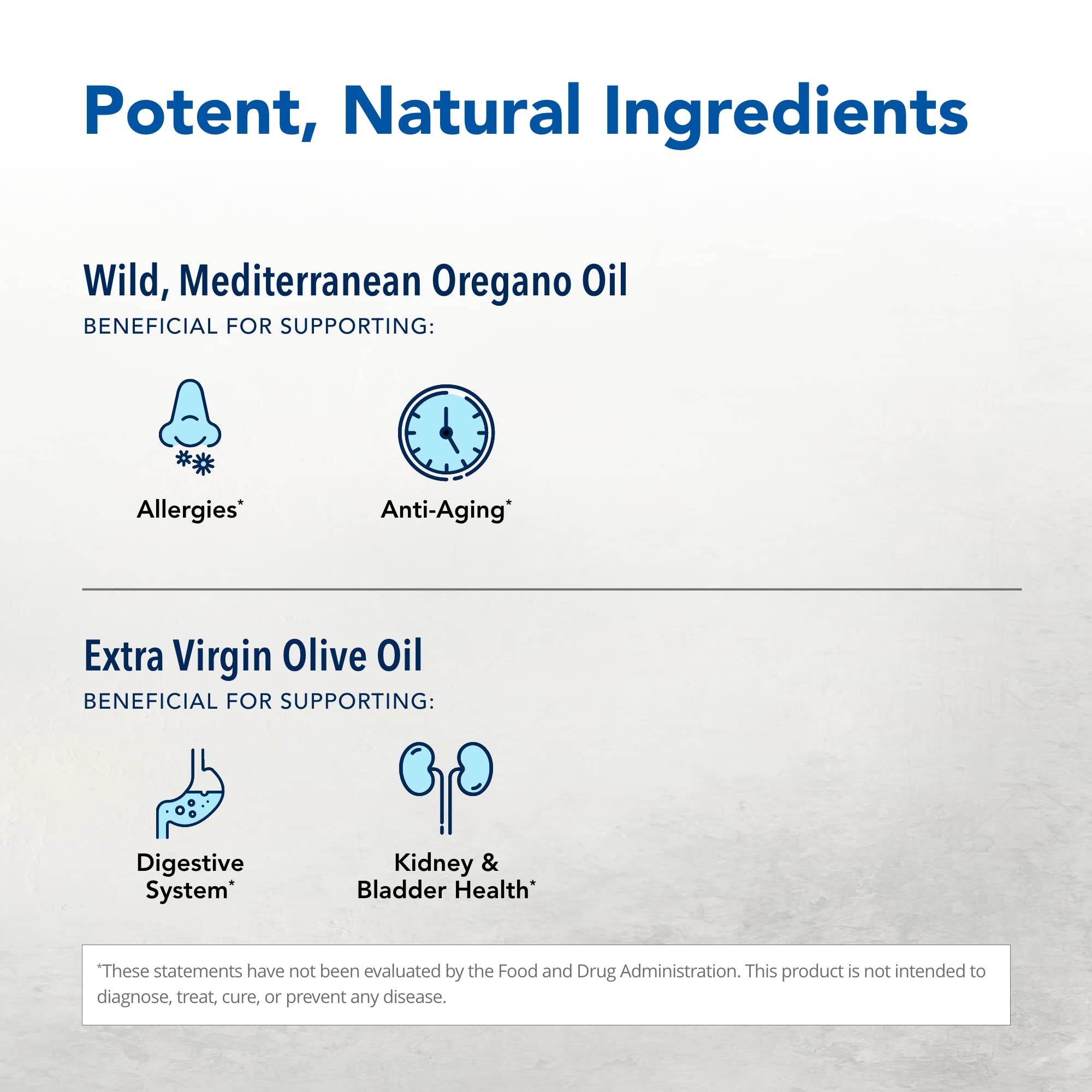NORTH AMERICAN HERB & SPICE etiqueta del producto destacando ingredientes orgánicos y sin procesar