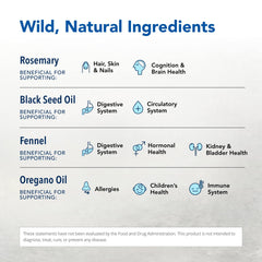 North American HERB & Spice hierbas silvestres que indican origen natural de ingredientes