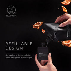 Noshinku detalle del atomizador y textura mate que facilita el agarre