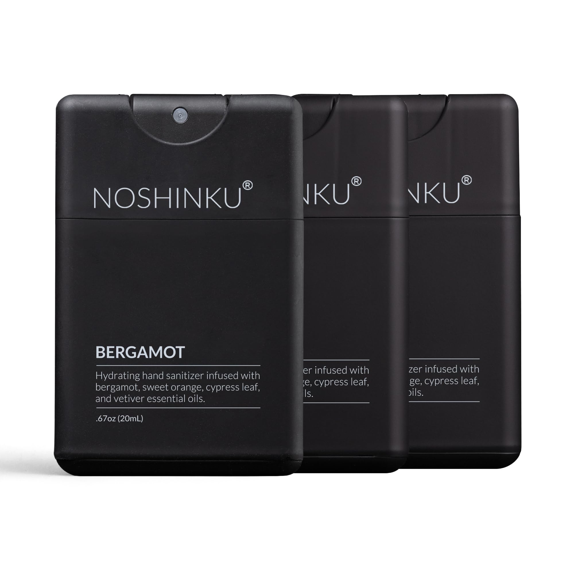 Noshinku frontal del pack 3 unidades mostrando tamaño y diseño, ideal para llevar