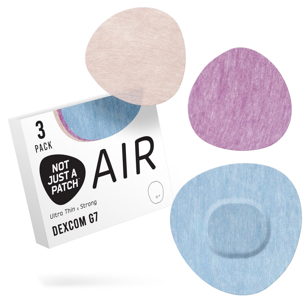 Not Just A Patch empaque frontal mostrando pack de 3 y colores, protección confiable