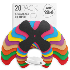 Not Just A Patch frontal del paquete mostrando 20 parches y beneficios