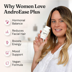 Nourished AndroEase Plus certificado GMP resaltando control de calidad