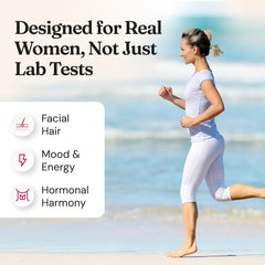 Nourished AndroEase Plus etiqueta informativa con lista de ingredientes clara