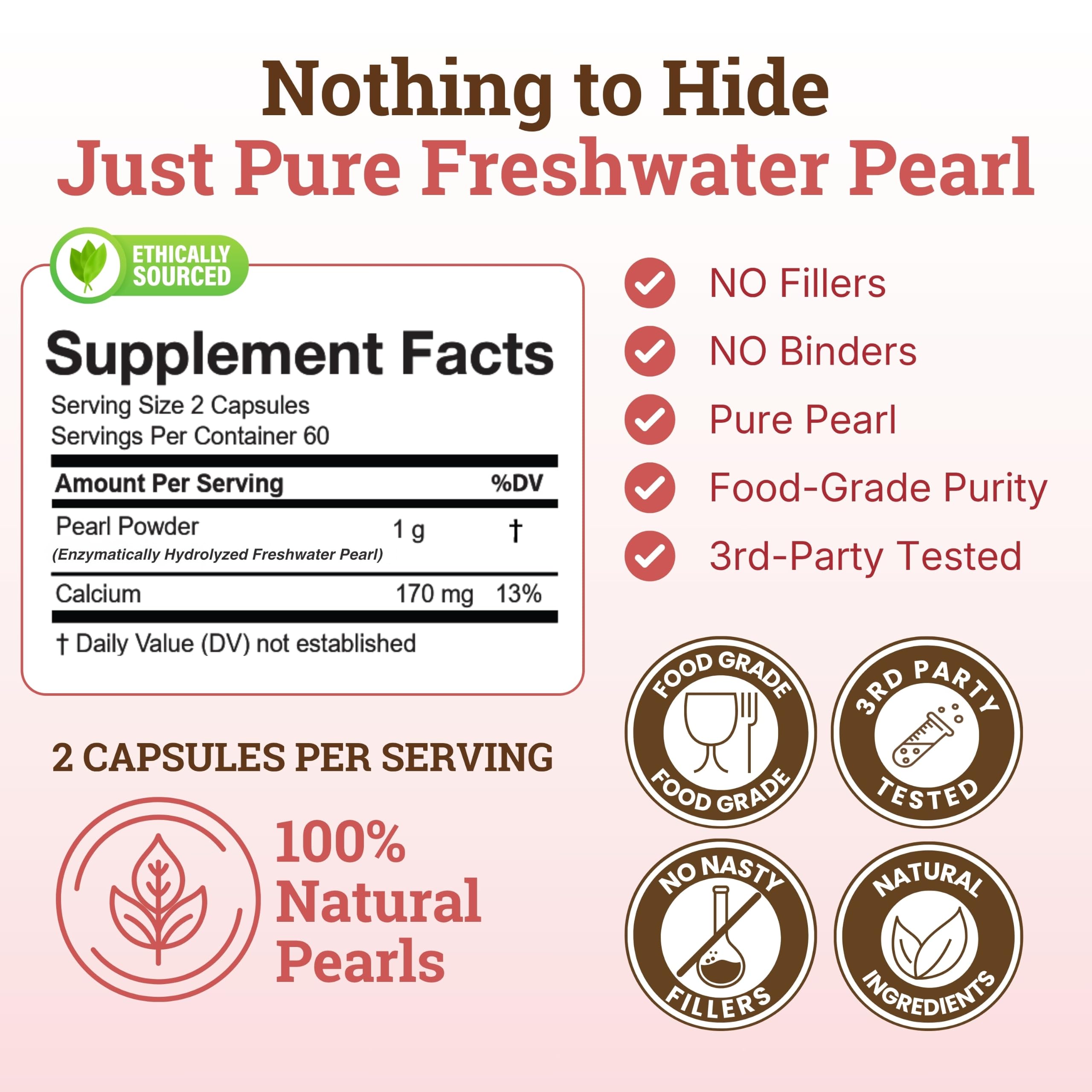 Nourishing Nutrients polvo de perla textura fina, mejor absorción