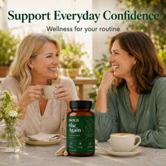Nova Her Again en ambiente lifestyle apoyo natural al bienestar