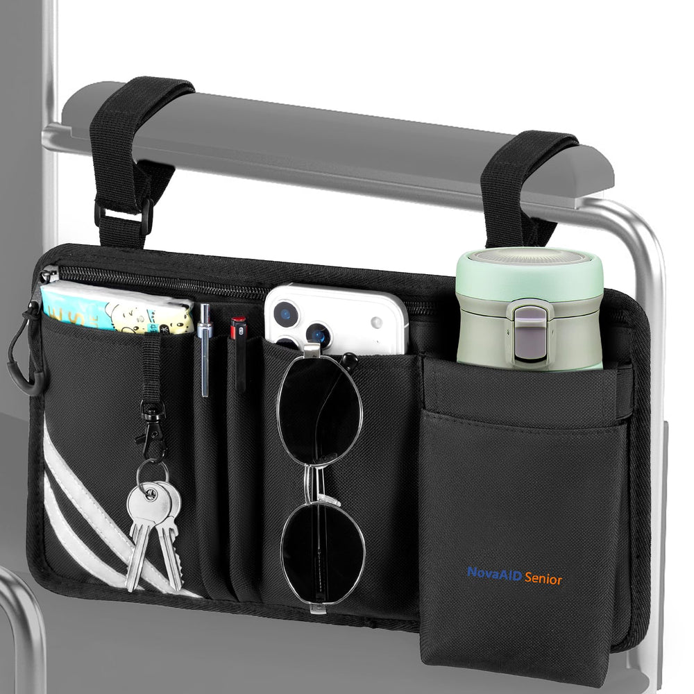 NovaAID Senior vista frontal con almacenamiento accesible y organización
