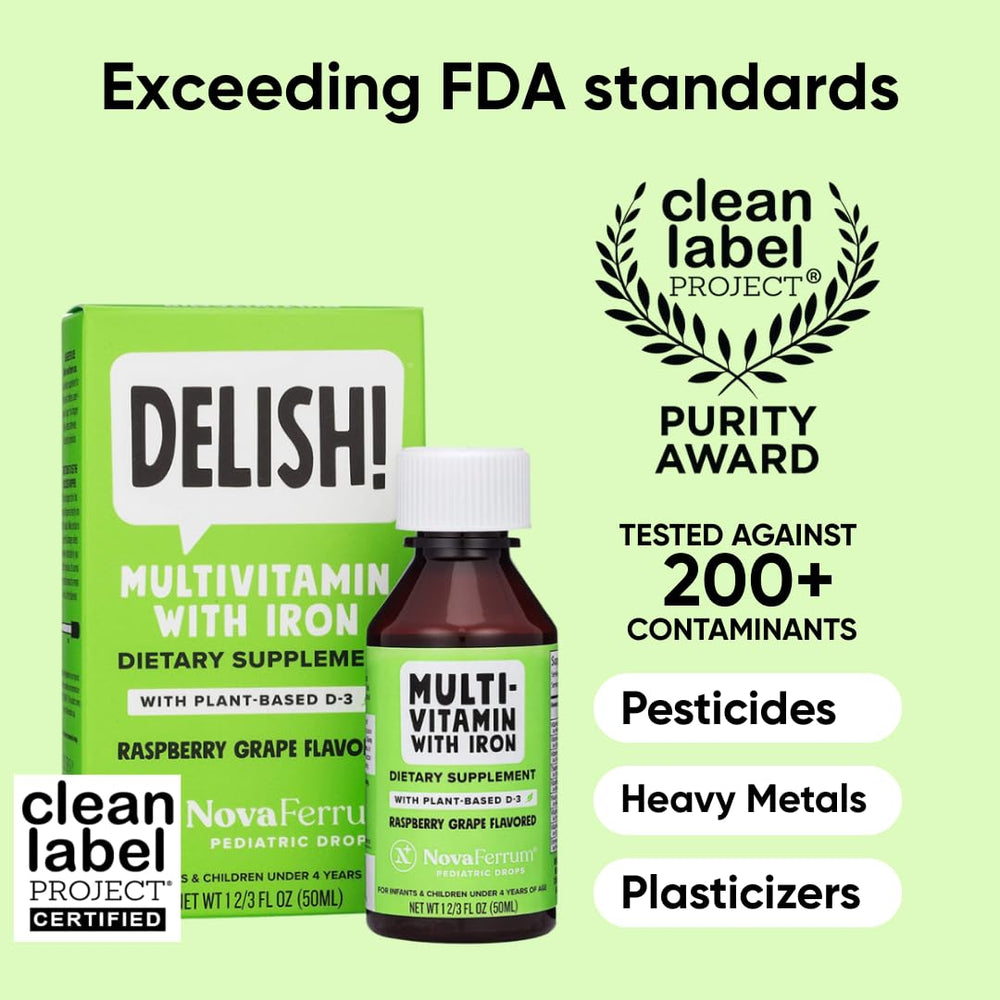 NovaFerrum Delish textura líquida con gotero, dosificación precisa
