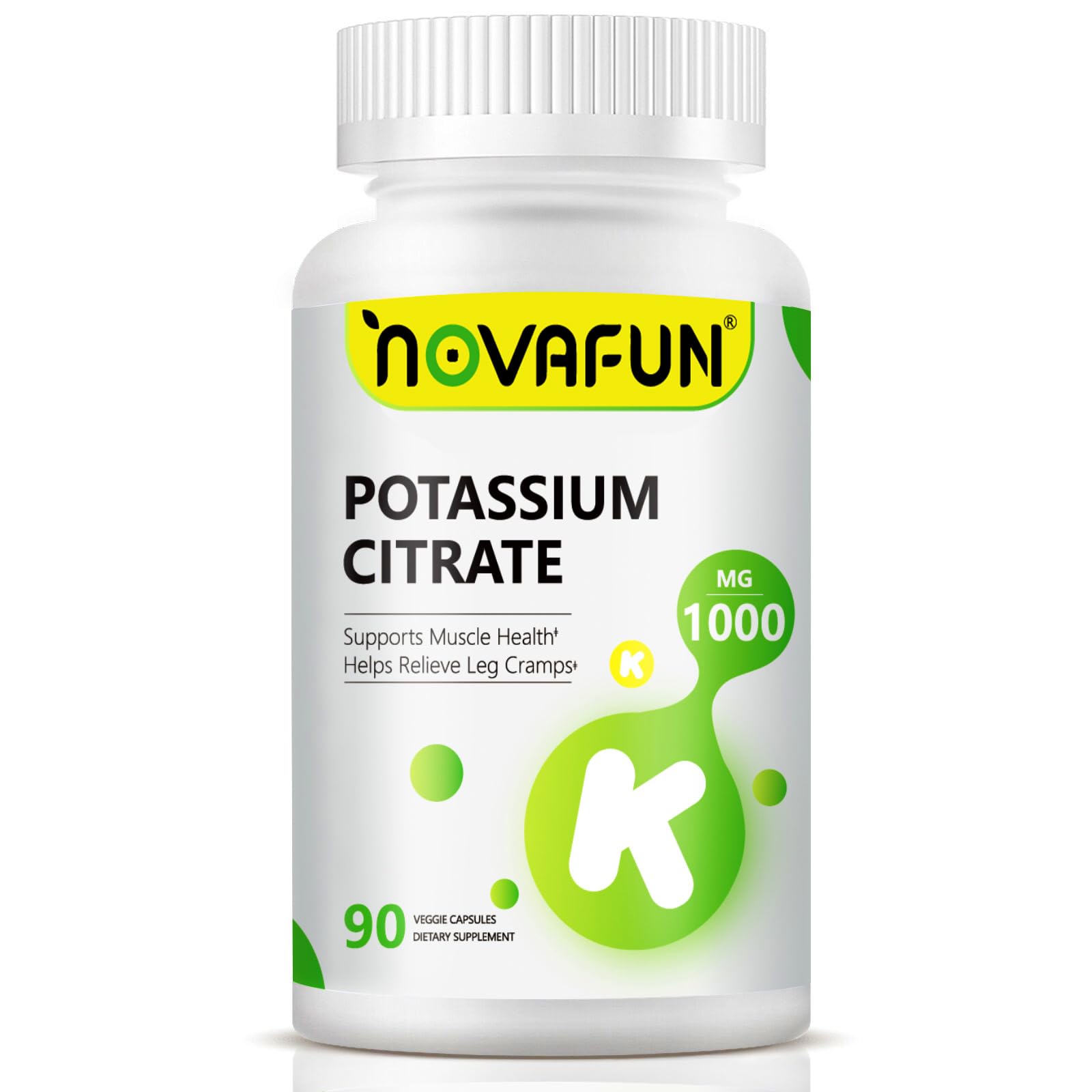 Novafun bote frontal mostrando la etiqueta y beneficio de concentración