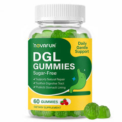 Novafun envase frontal mostrando gominolas y beneficios digestivos
