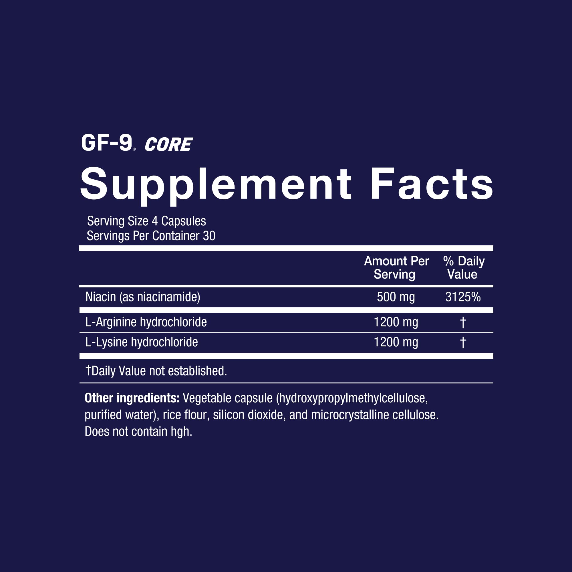 Novex Biotech GF9 Core presentación en mesa lifestyle que sugiere rutina diaria