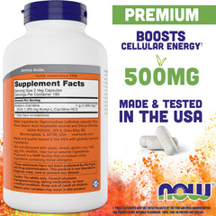 NOW Foods detalle de cápsulas veganas mostrando color y forma, fácil de tragar