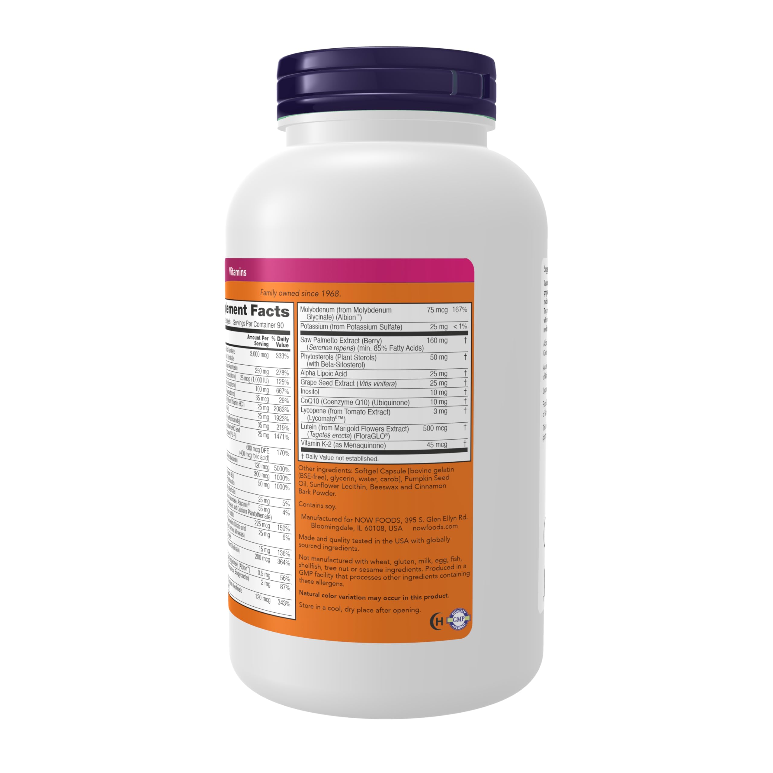 NOW Foods primer plano de textura de la cápsula para fácil deglución