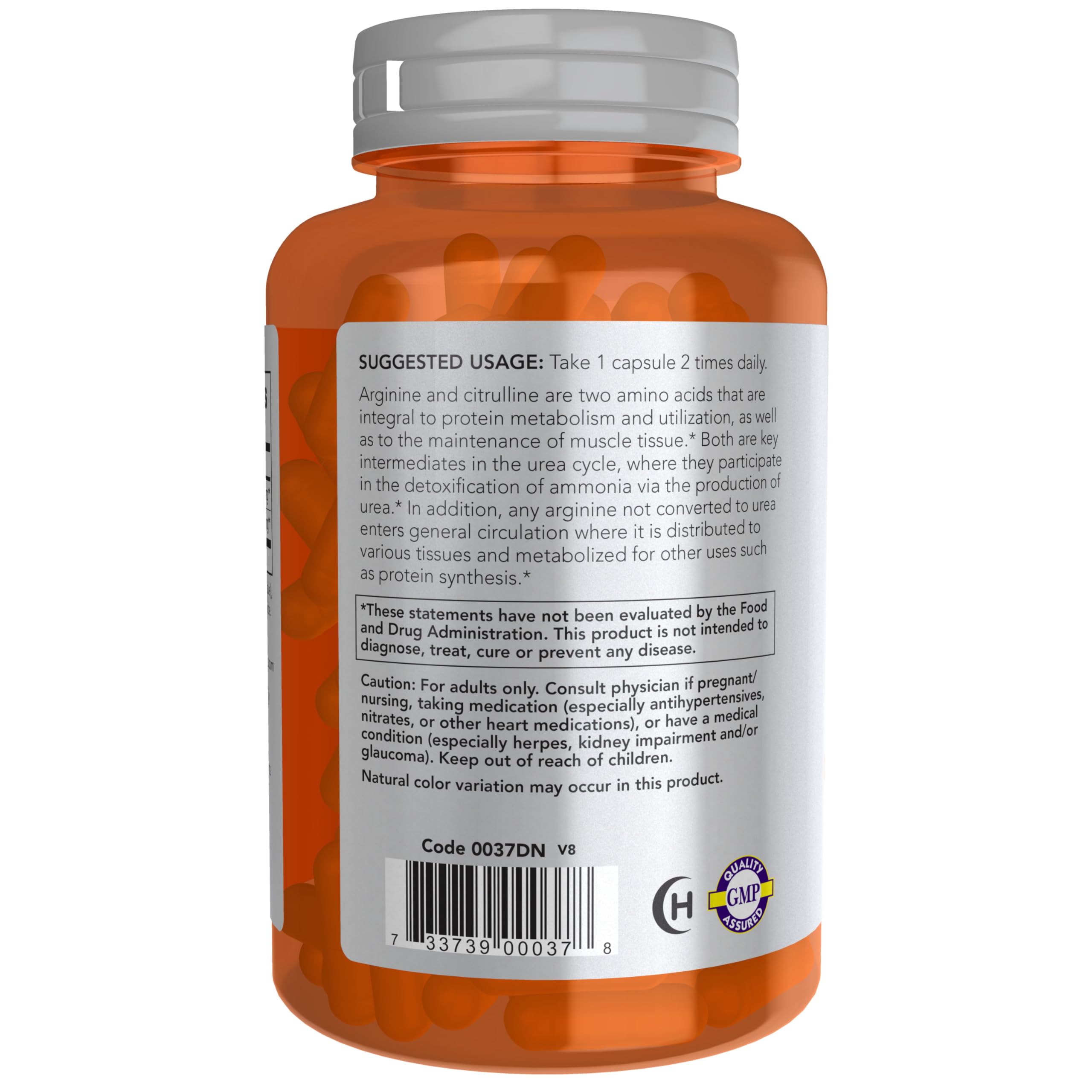 detalle de cápsula abierta para ver contenido y pureza del ingrediente NOW