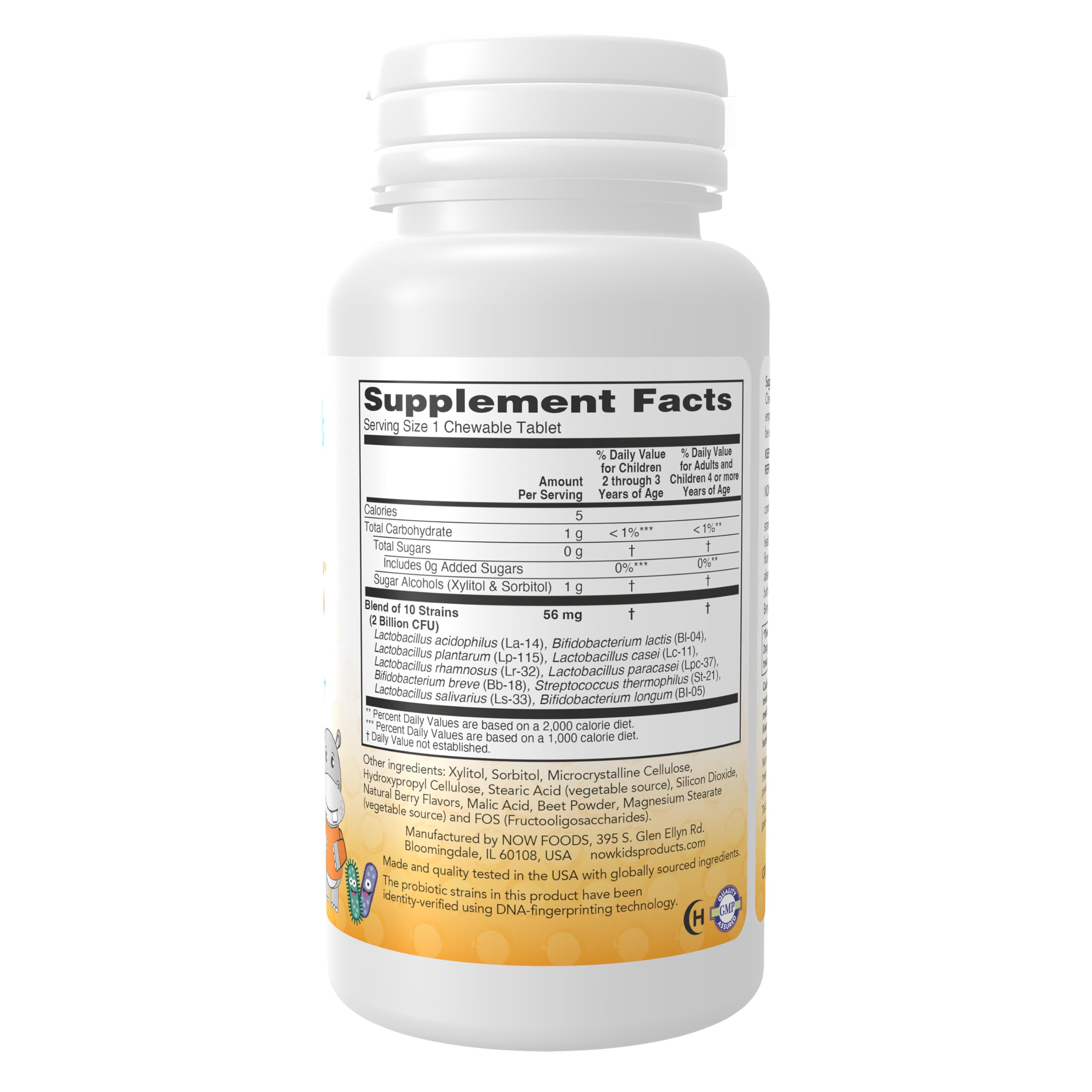 Primer plano de tabletas masticables BerryDophilus mostrando textura y color bayas, apetecible y seguro