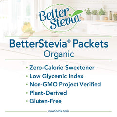 NOW BetterStevia usado en café demostrando disolución rápida