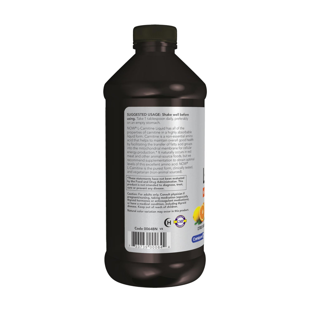 NOW Foods gota de líquido cítrico mostrando textura fácil de mezclar