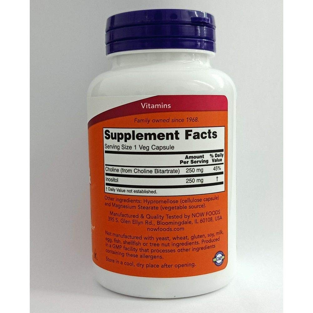 Detalle de la etiqueta NOW Foods con información de ingredientes y dosis, clara lectura del beneficio