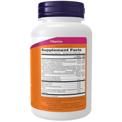 NOW etiqueta del producto con lista de ingredientes y formas coenzimáticas visibles para confianza