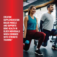 Escena en gimnasio con NOW Creatina, suplementación deportiva confiable