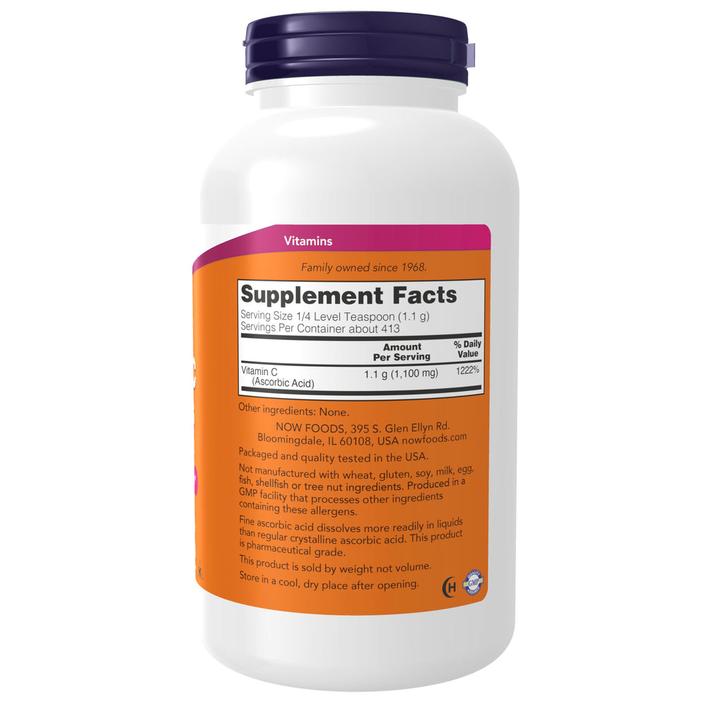 NOW Foods textura de cristales mostrando aspecto fino y soluble