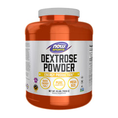 NOW Foods envase frontal dextrosa, energía rápida para entrenamiento