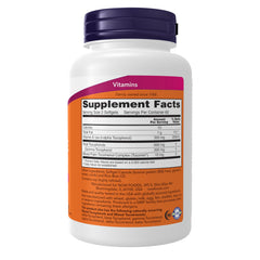 NOW Advanced Gamma E Complex detalle de etiqueta mostrando ingredientes y certificaciones