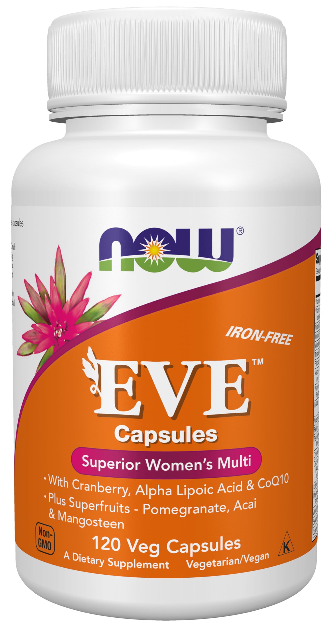 NOW Foods frasco frontal mostrando etiqueta clara y beneficios