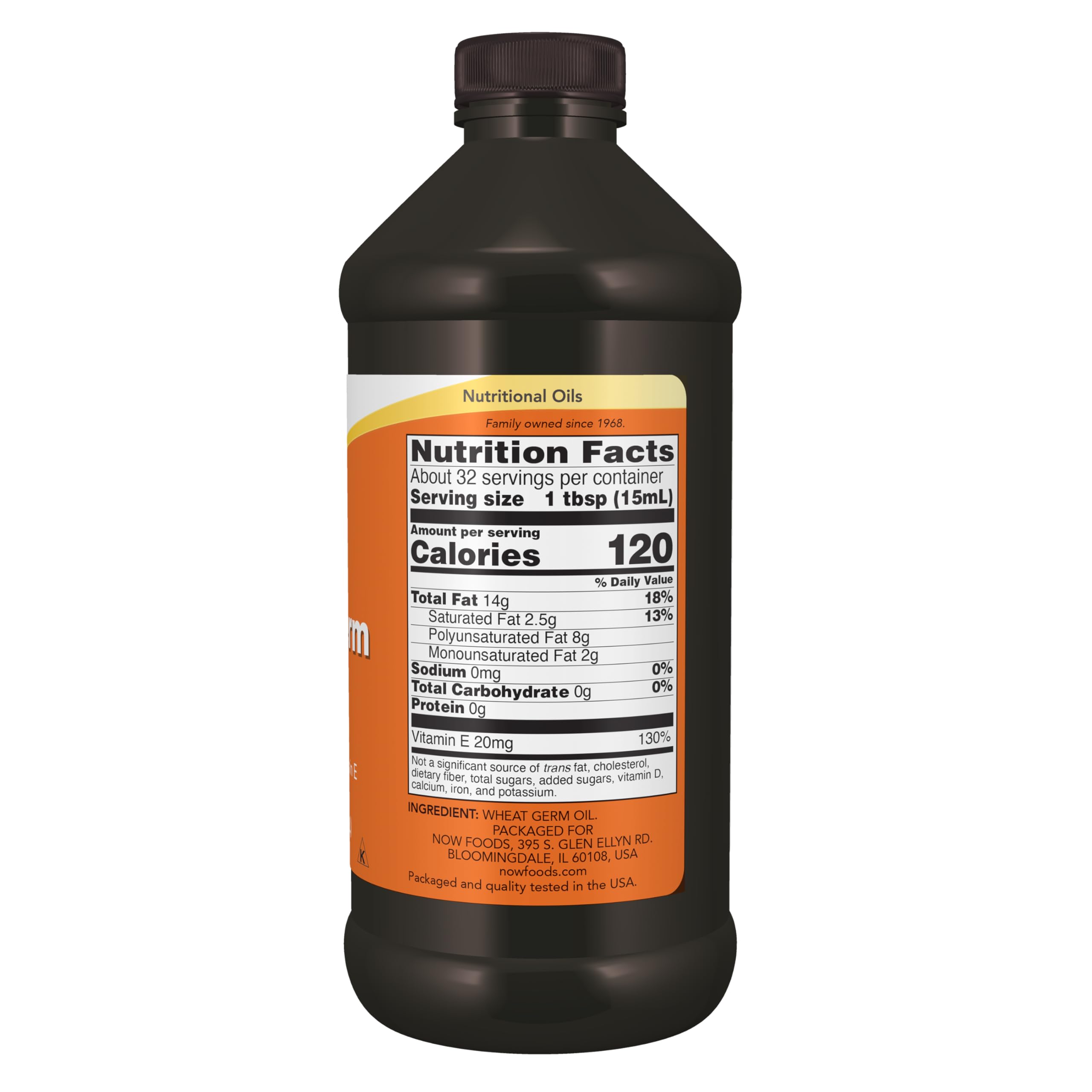 NOW Foods etiqueta con certificaciones Halal Kosher Non-GMO visibles