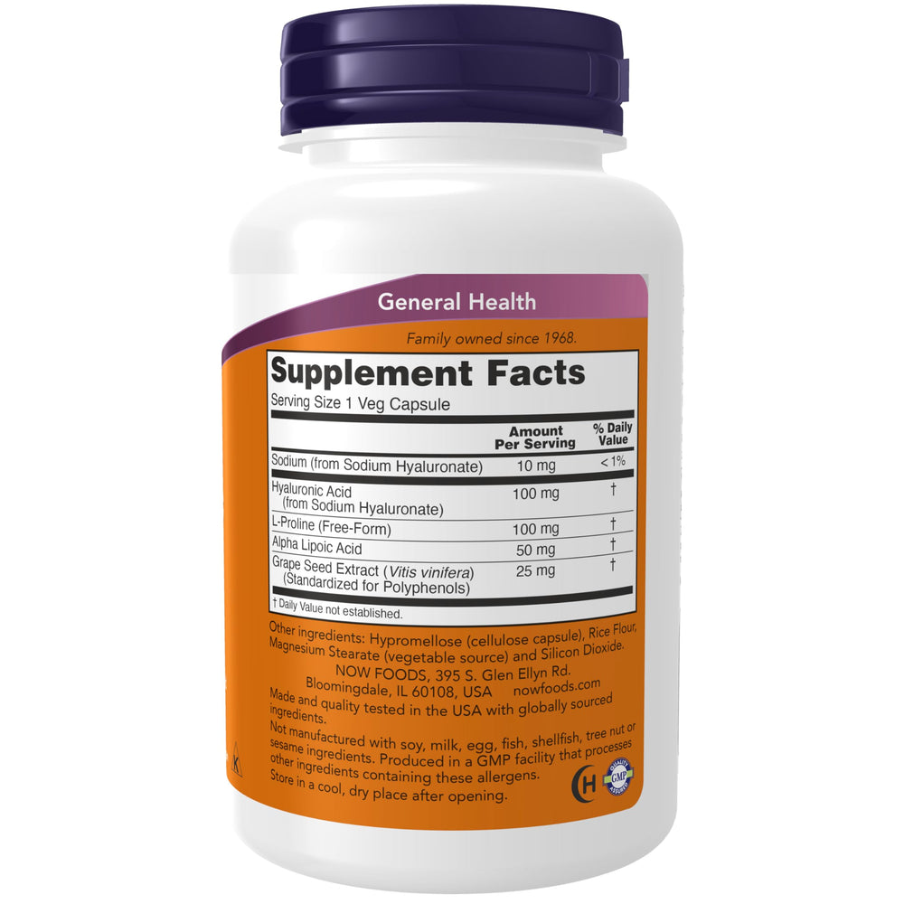NOW Foods cápsula en mano para ver tamaño y dosificación fácil