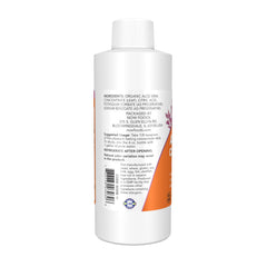 NOW Foods concentrado de aloe diluyéndose en un vaso para consumo práctico