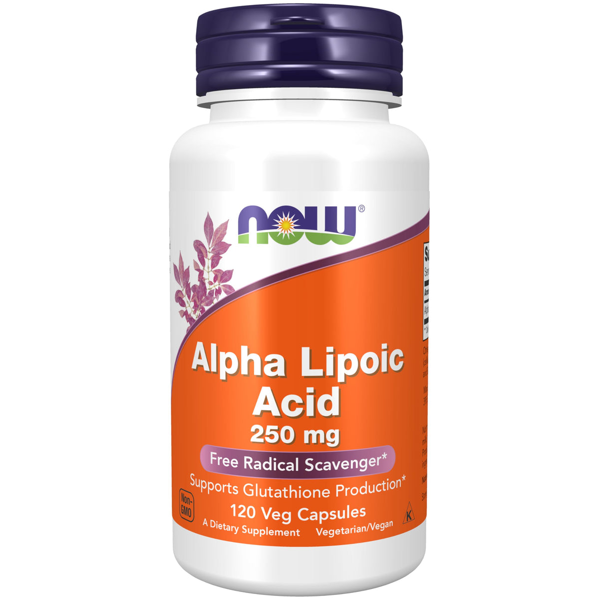NOW Foods envase frontal de Alpha Lipoic Acid, fácil identificación y confianza