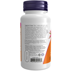 NOW Foods etiqueta de ingredientes mostrando vitaminas y folato
