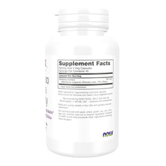 NOW Foods cápsula abierta mostrando contenido, fácil de tragar