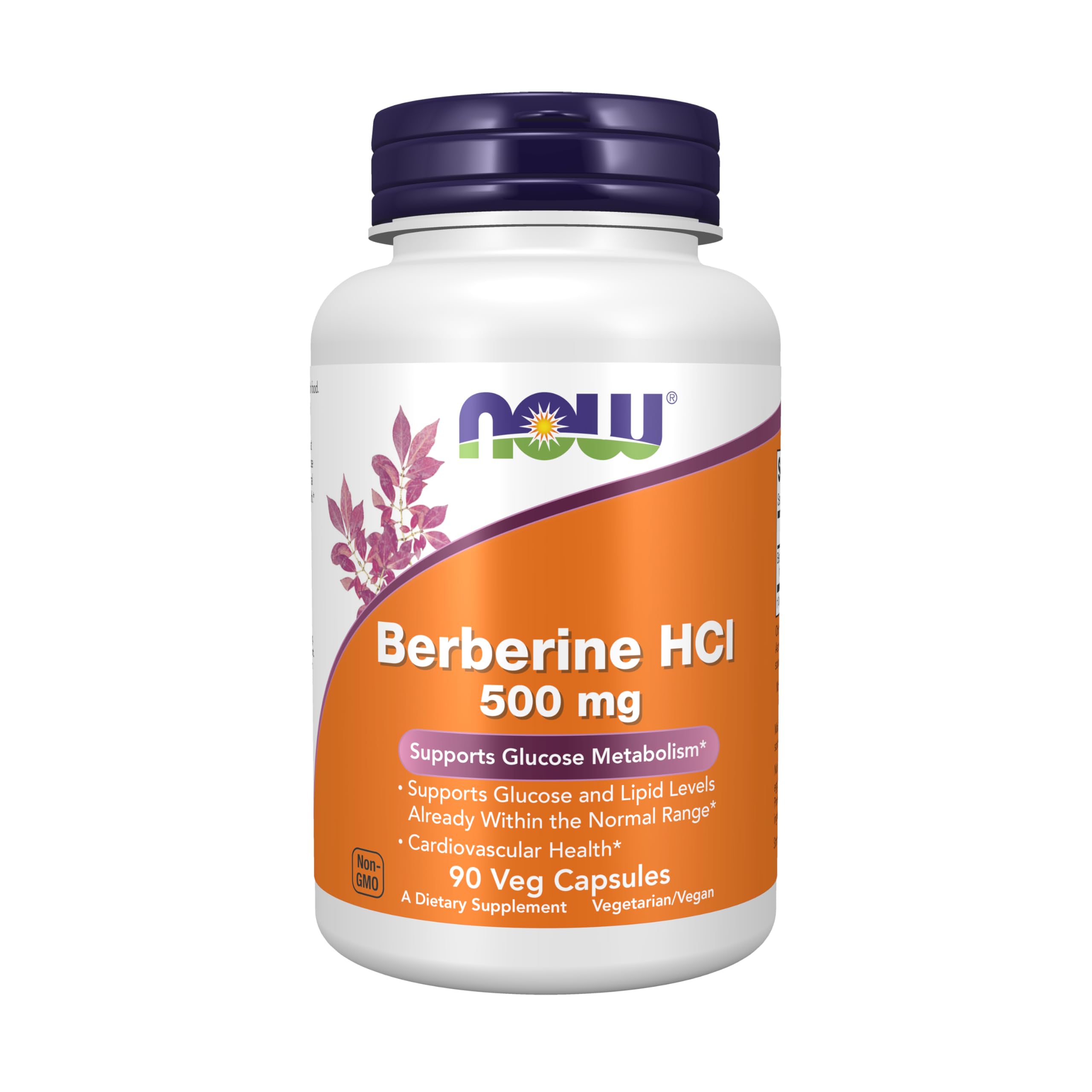 NOW Foods Berberina HCL 500 mg, botella: apoyo al metabolismo de la glucosa