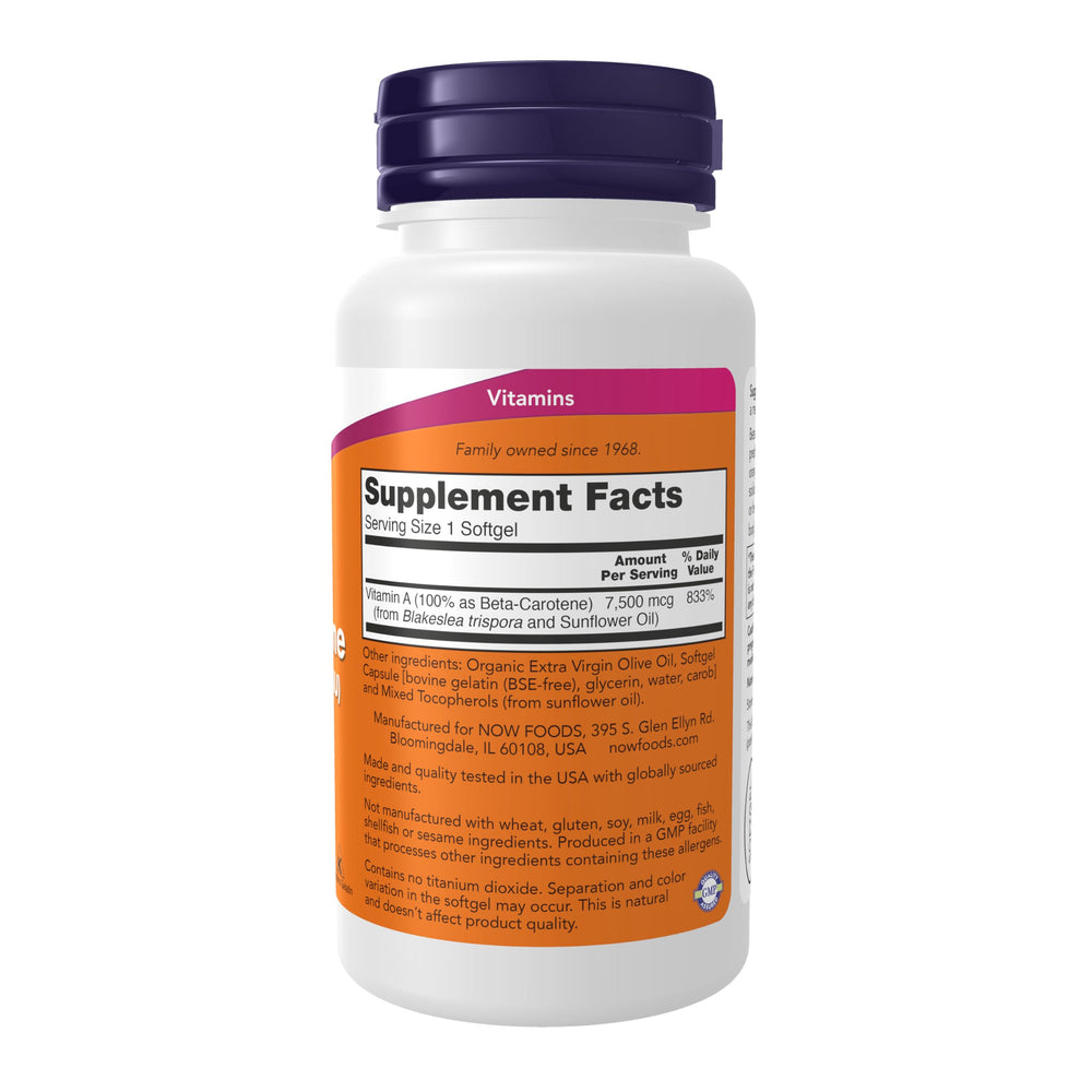 NOW Foods primer plano del softgel mostrando textura y transparencia