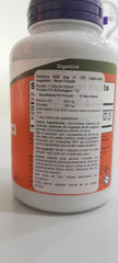 Now Foods etiqueta con información de Betaine HCl y pepsina clara