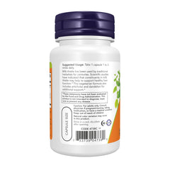 NOW Foods botella abierta con cápsulas mostrando presentación práctica y dosificación