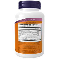 NOW Foods cápsula vegetal abierta mostrando concentración y absorción