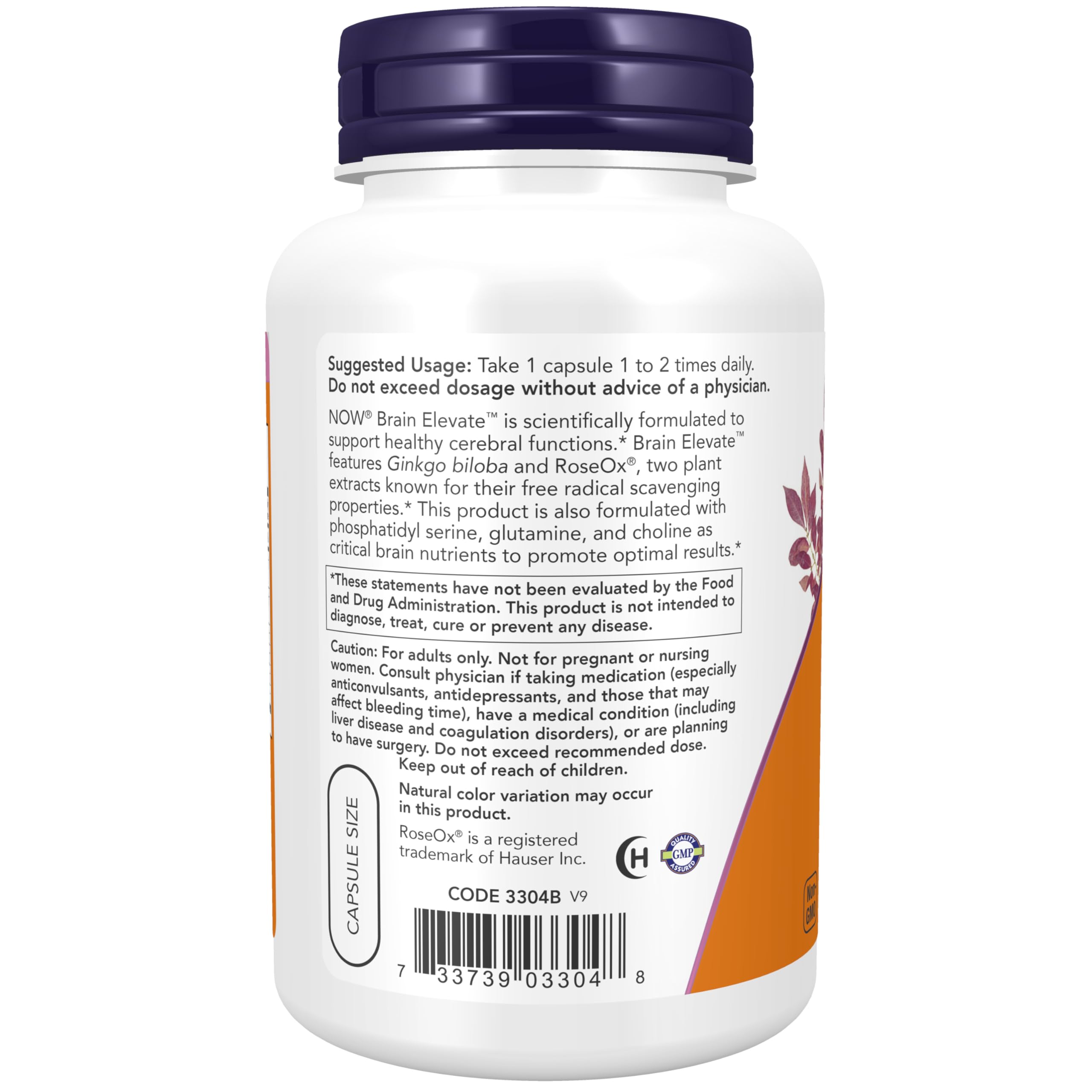 NOW Foods polvo de extracto para mostrar pureza y origen botánico