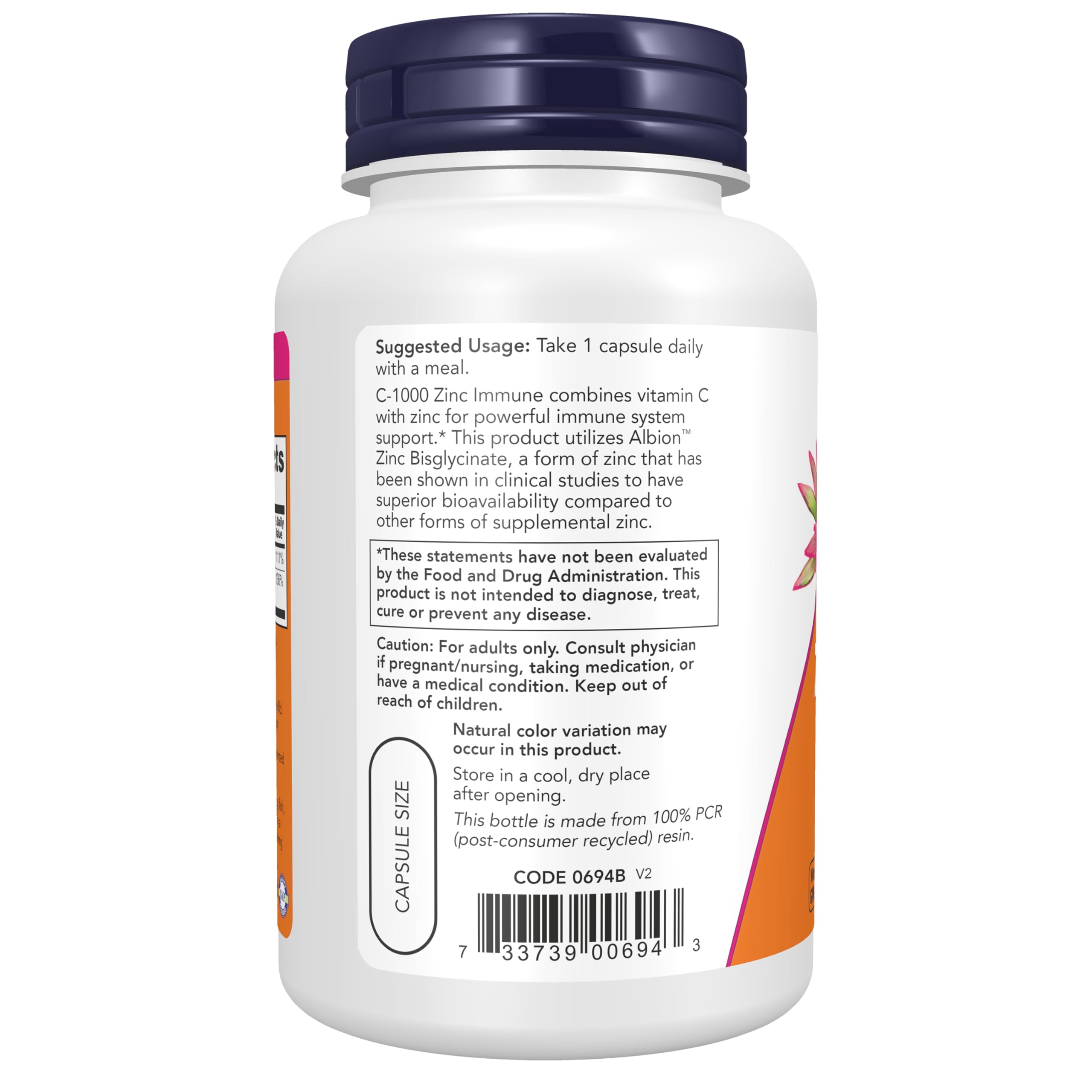 NOW Foods detalle del polvo interior y aspecto natural para confianza