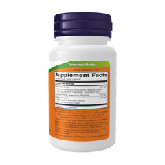 NOW Foods cápsula en primer plano con textura vegetal, fácil de tragar