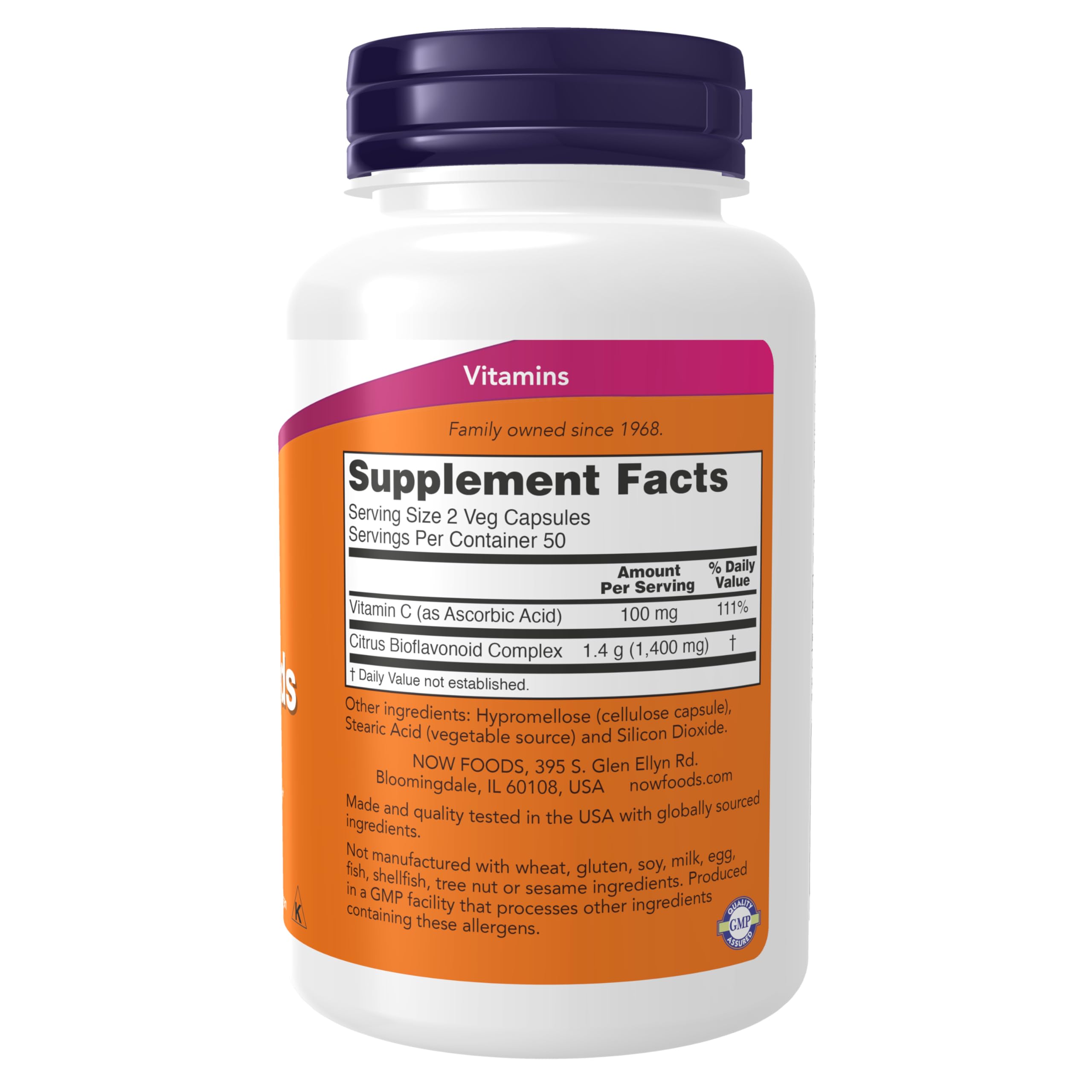NOW Foods cápsula primer plano, detalle de textura para fácil ingestión