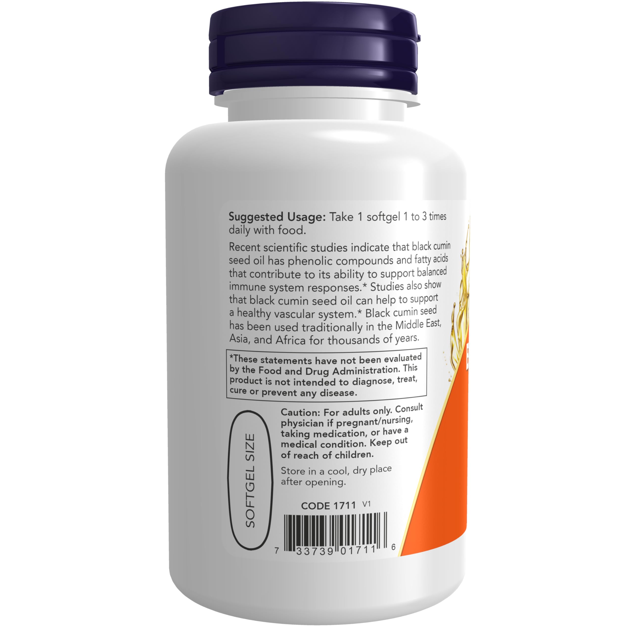 Softgel NOW Foods en mano para apreciar escala y dosis conveniente
