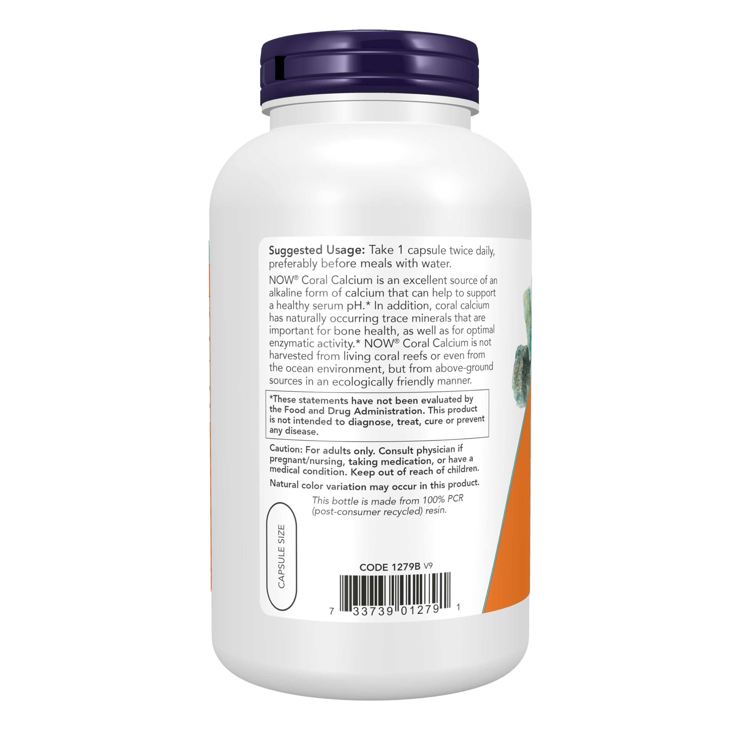 NOW Foods cápsula vegetal en primer plano resaltando su recubrimiento apto para dietas vegetarianas