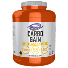 NOW Foods envase frontal mostrando diseño y peso beneficios energía