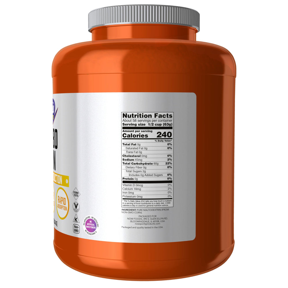 NOW Foods detalle del polvo fino y seco fácil disolver beneficios